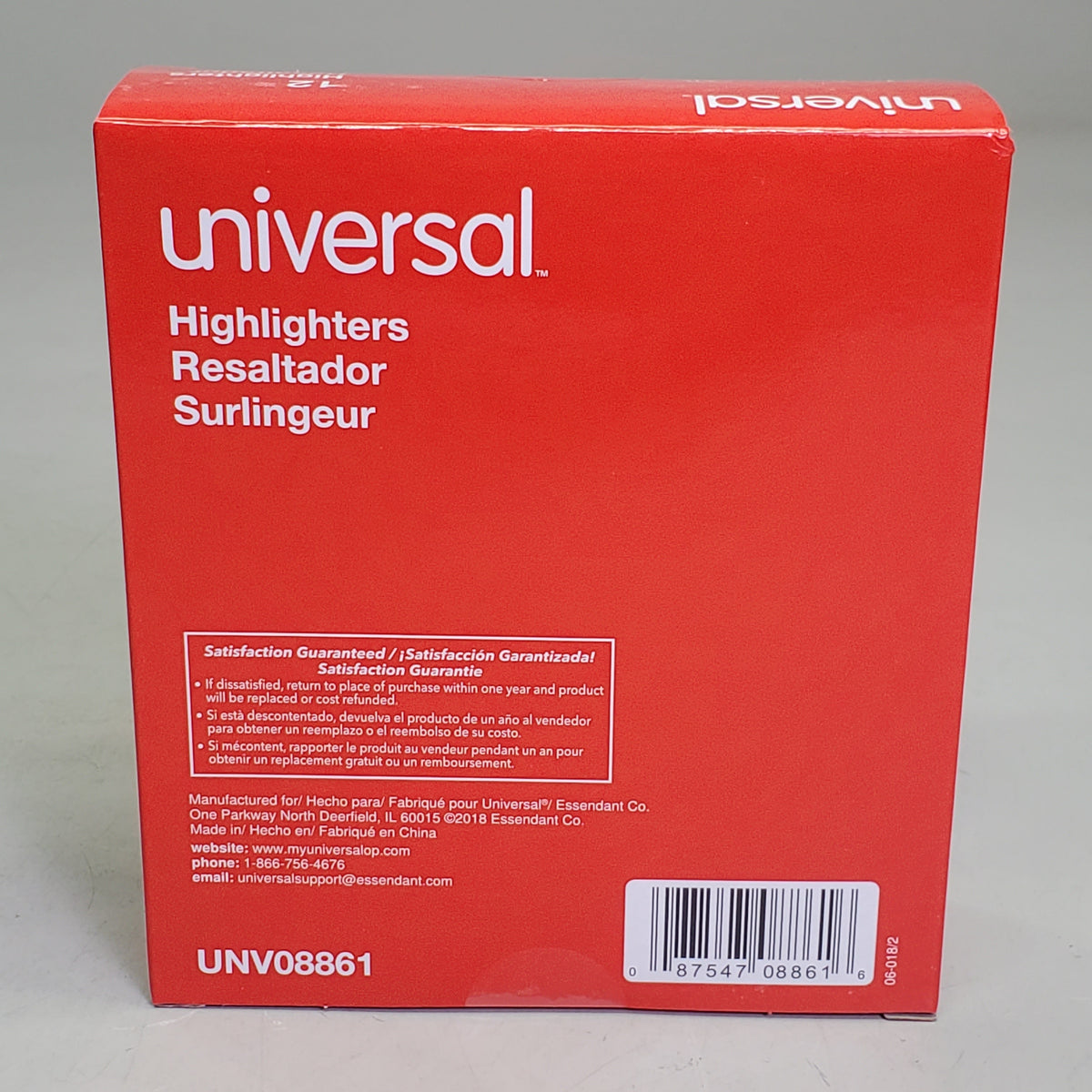 UNIVERSAL (144 Pack) Chisel Tip Highlighters Fluorescent Yellow UNV08861