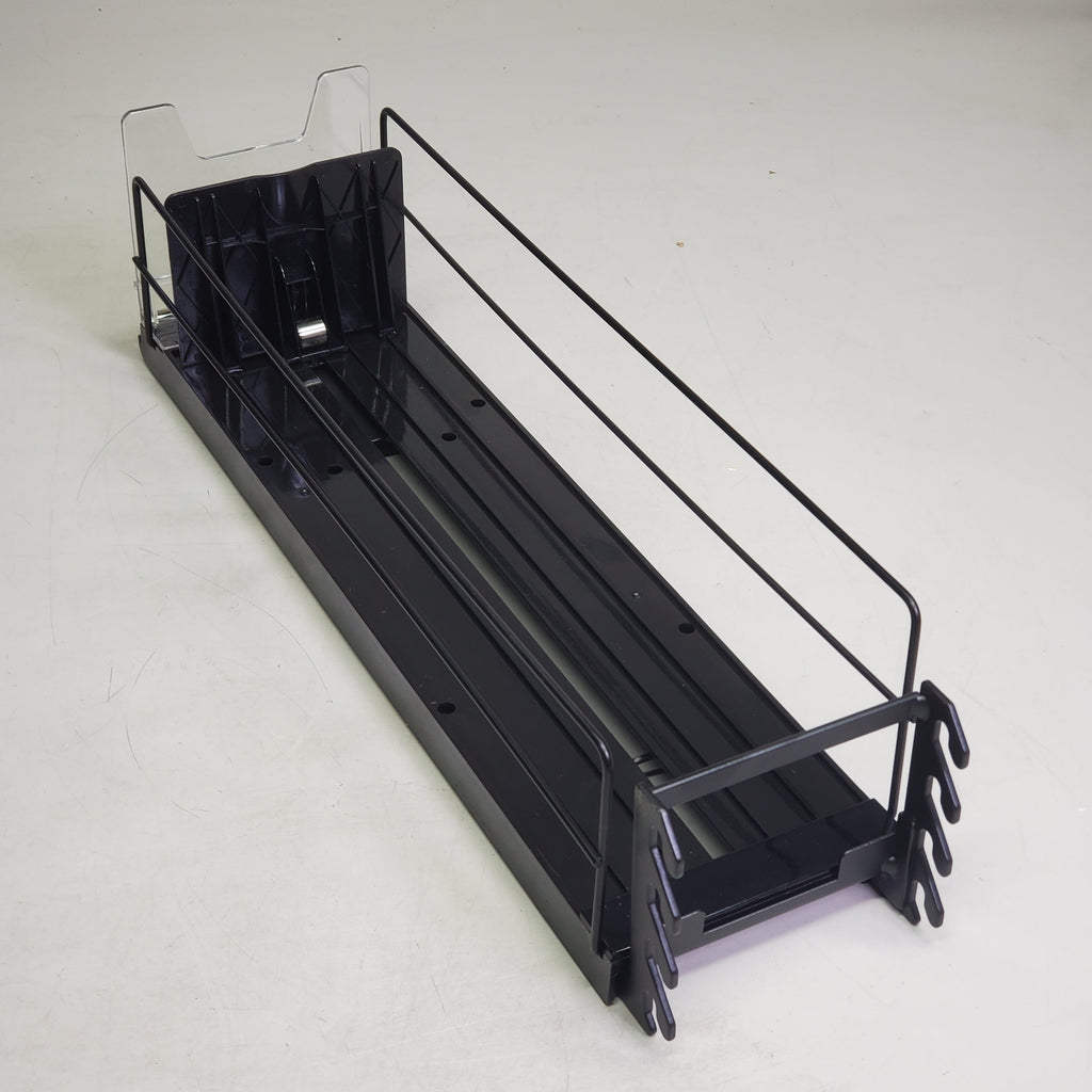 STEPHEN GOULD CORP (6 Pack) Retail Push Tray's Display System Bed W/ Additional Middle Wire ~5"x20" Black sg418 34349