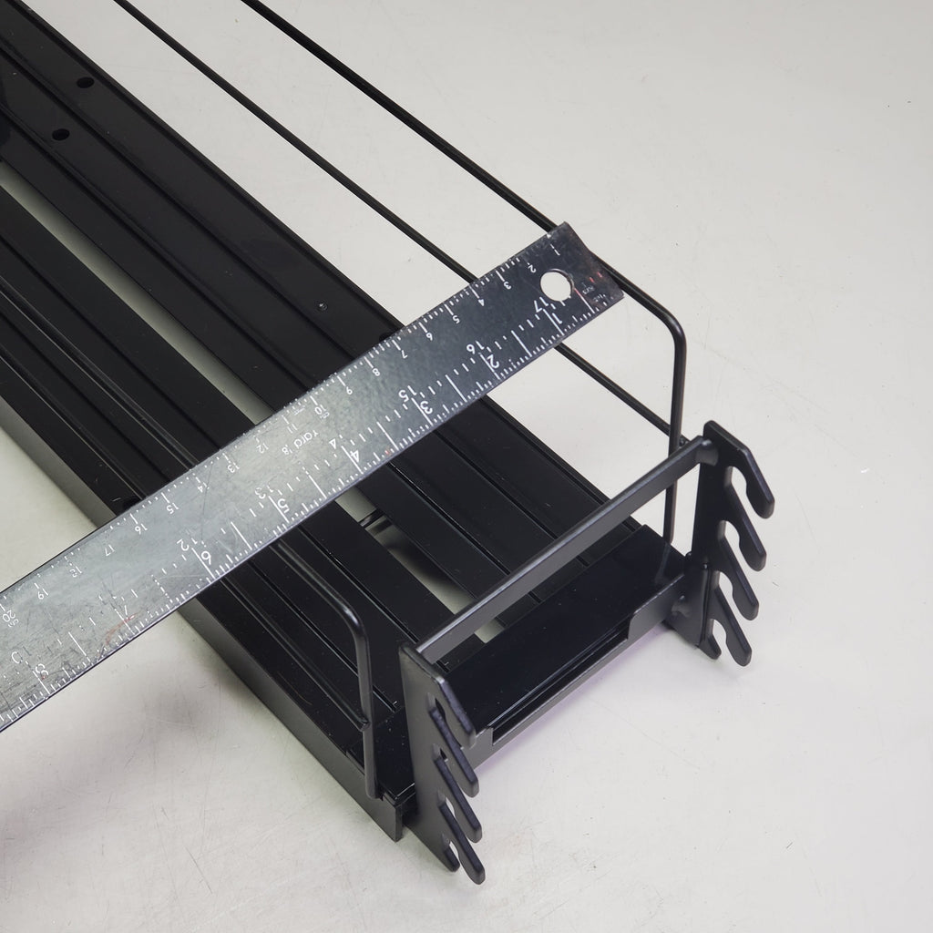 STEPHEN GOULD CORP (6 Pack) Retail Push Tray's Display System Bed W/ Additional Middle Wire ~5"x20" Black sg418 34349