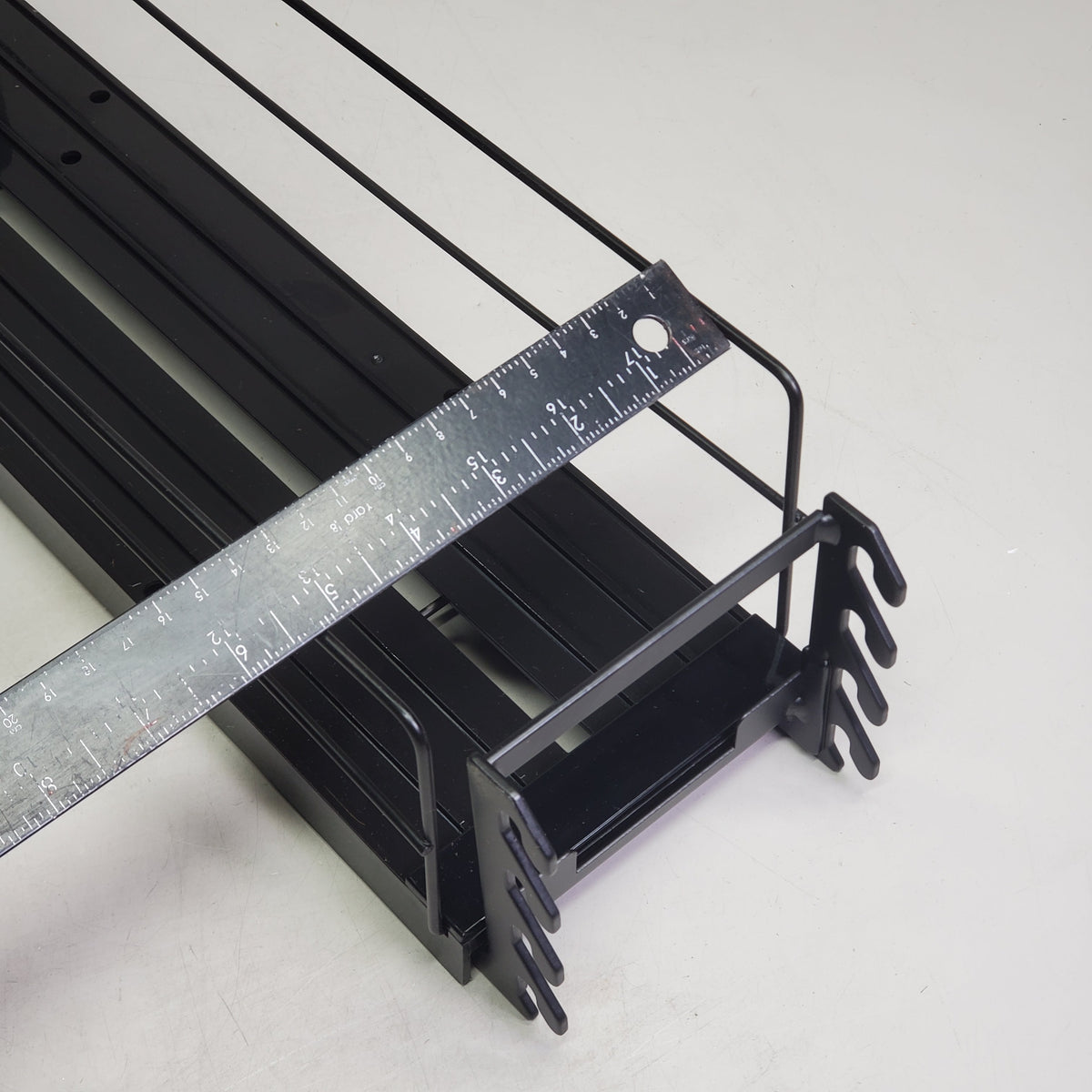 STEPHEN GOULD CORP (6 Pack) Retail Push Tray's Display System Bed W/ Additional Middle Wire ~5"x20" Black sg418 34349