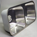 RUBYSTEEL Stainless Steel Double Basin Kitchen Sink 18.25"x32.5"x9" 18AWG RUD3318-9