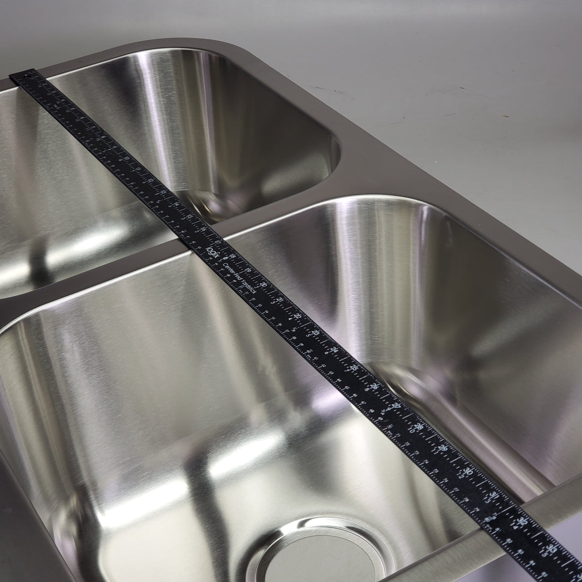 RUBYSTEEL Stainless Steel Double Basin Kitchen Sink 18.25"x32.5"x9" 18AWG RUD3318-9