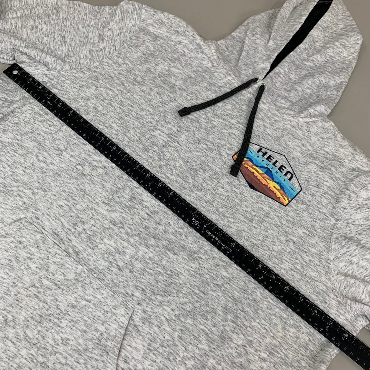 LONEROCK Helen Georgia Tie Hoodie Sz 3XL White/Grey
