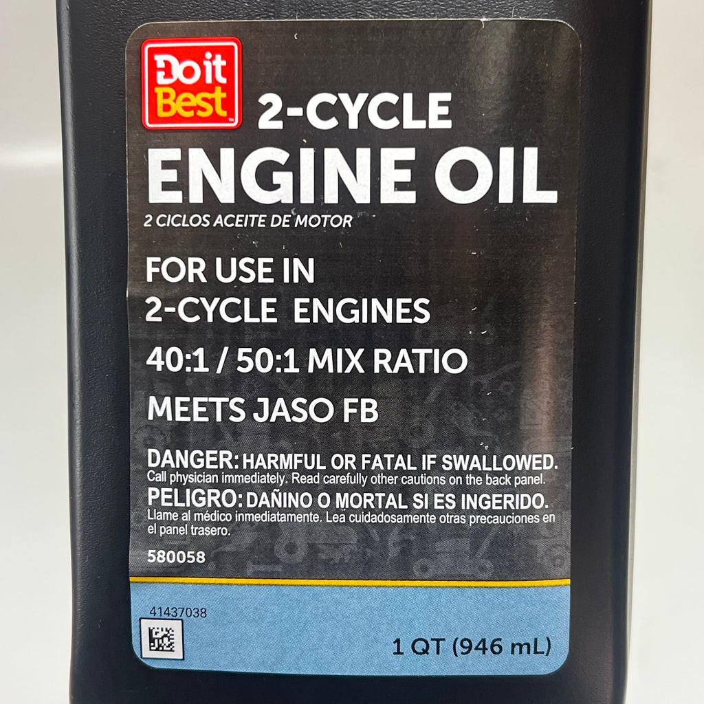 DO IT BEST (6 PACK) 2-Cycle Engine Oil 40:1 / 50:1 Mix Ratio 1 Quart 41437038