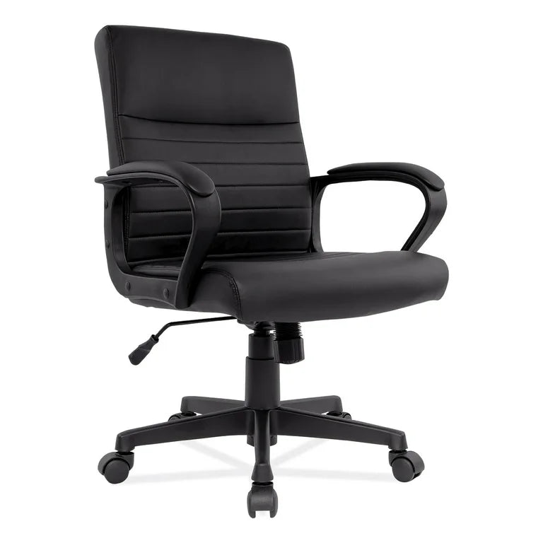 ALERA Mid-Back Chair Sz 35.9-39.8” H x 24.6” W x 23.8” D, Black ALEBC42B19
