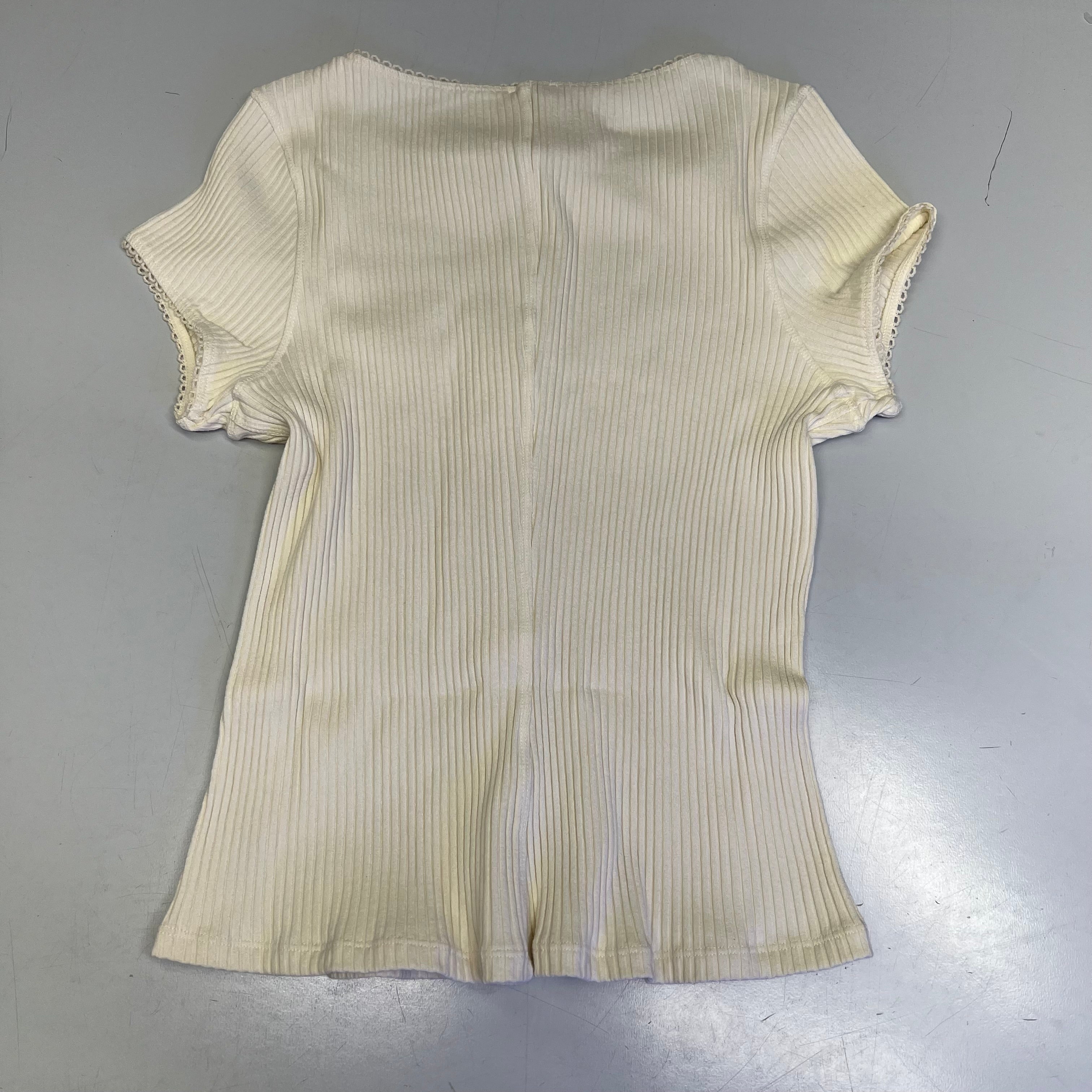FREE PEOPLE Ribbed Cap Sleeve Most Wanted Cardi Women's Sz S Ivory 92736032