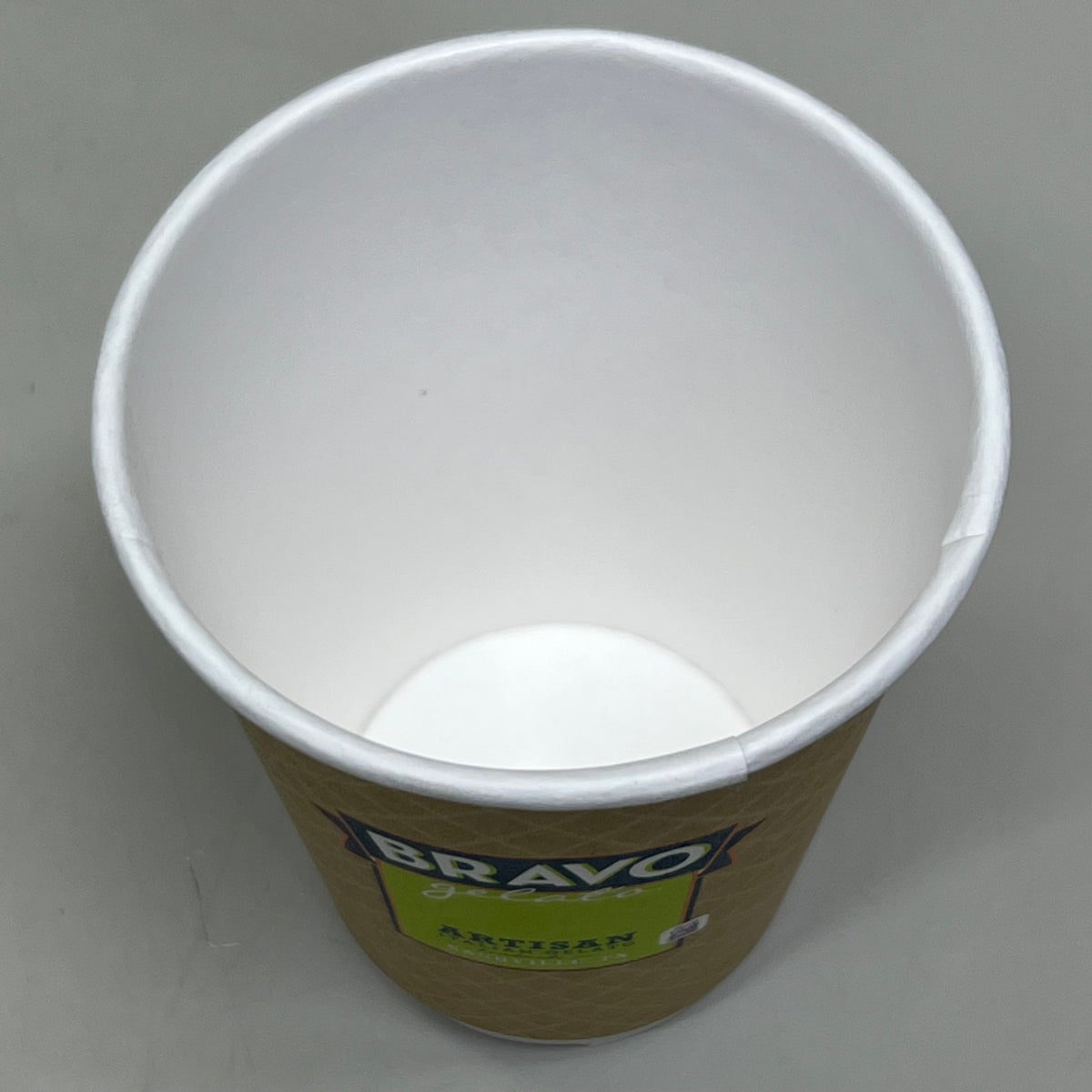 BRAVO (500 Cups) 12oz Double Wall Recycled Paper Cup Brown 511576
