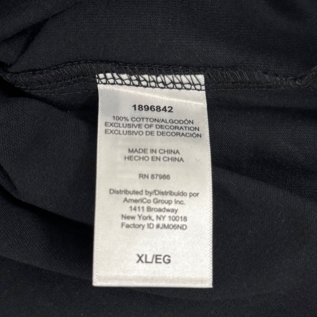 JOHN DEERE Embroidered Logo Short Sleeve Tee Shirt Men's Sz XL Black 1896842