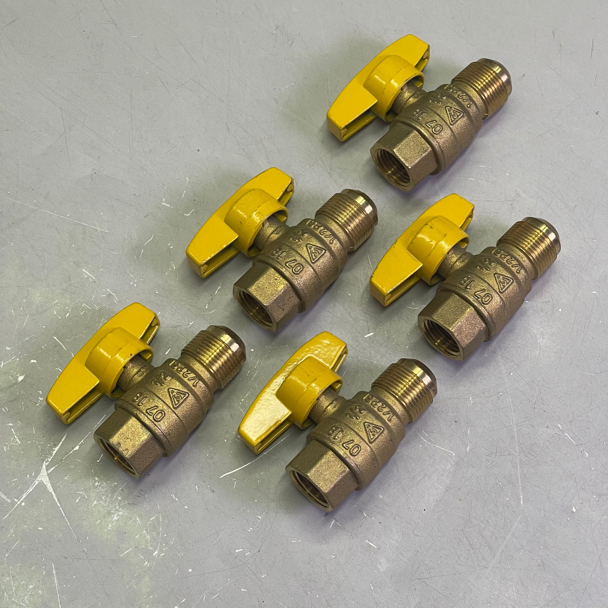 BRASSCRAFT (5 PACK) Gas Ball Valve Flare x FIP Straight 5/8" OD x 1/2" Brass
