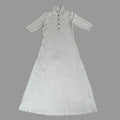 VINCE Ribbed Cotton-Blend Polo Dress 4 Button Women's Sz M Salt Glass V041584525