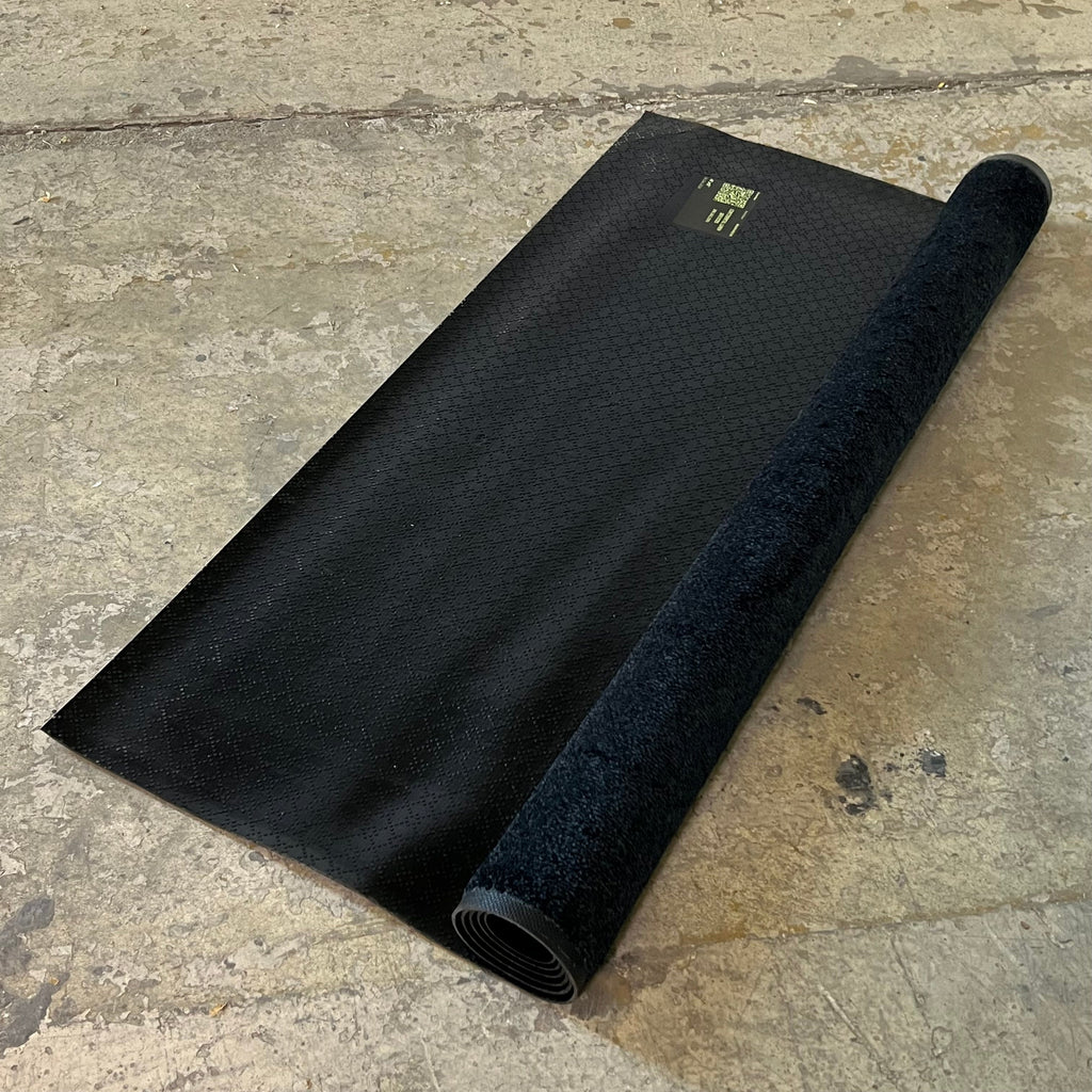Floor Mat Sz 4' x 6', Solid Black