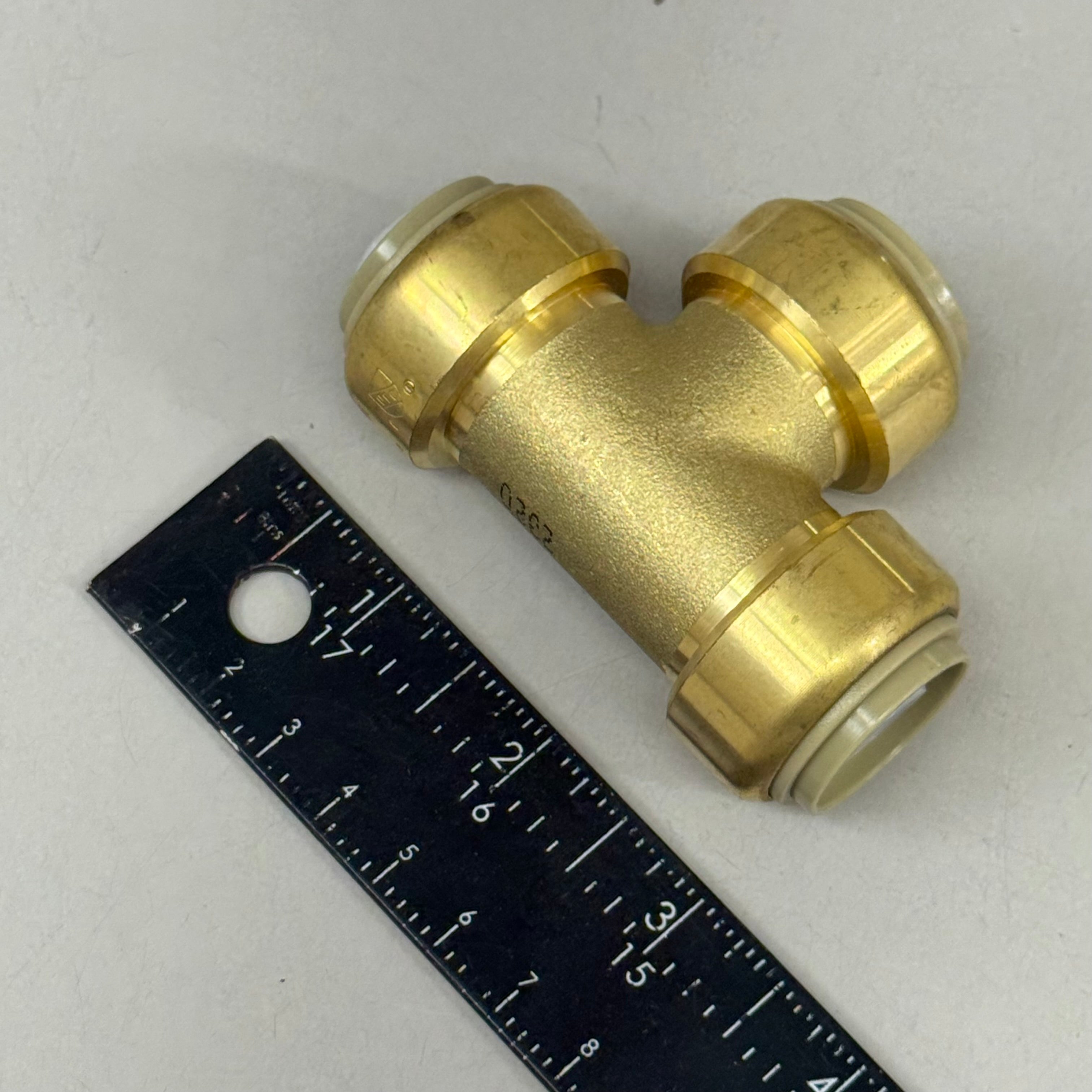 JONES STEPHENS (2 Pack) Push Global Brass Tee 3/4"x3/4" Brass C7744LF