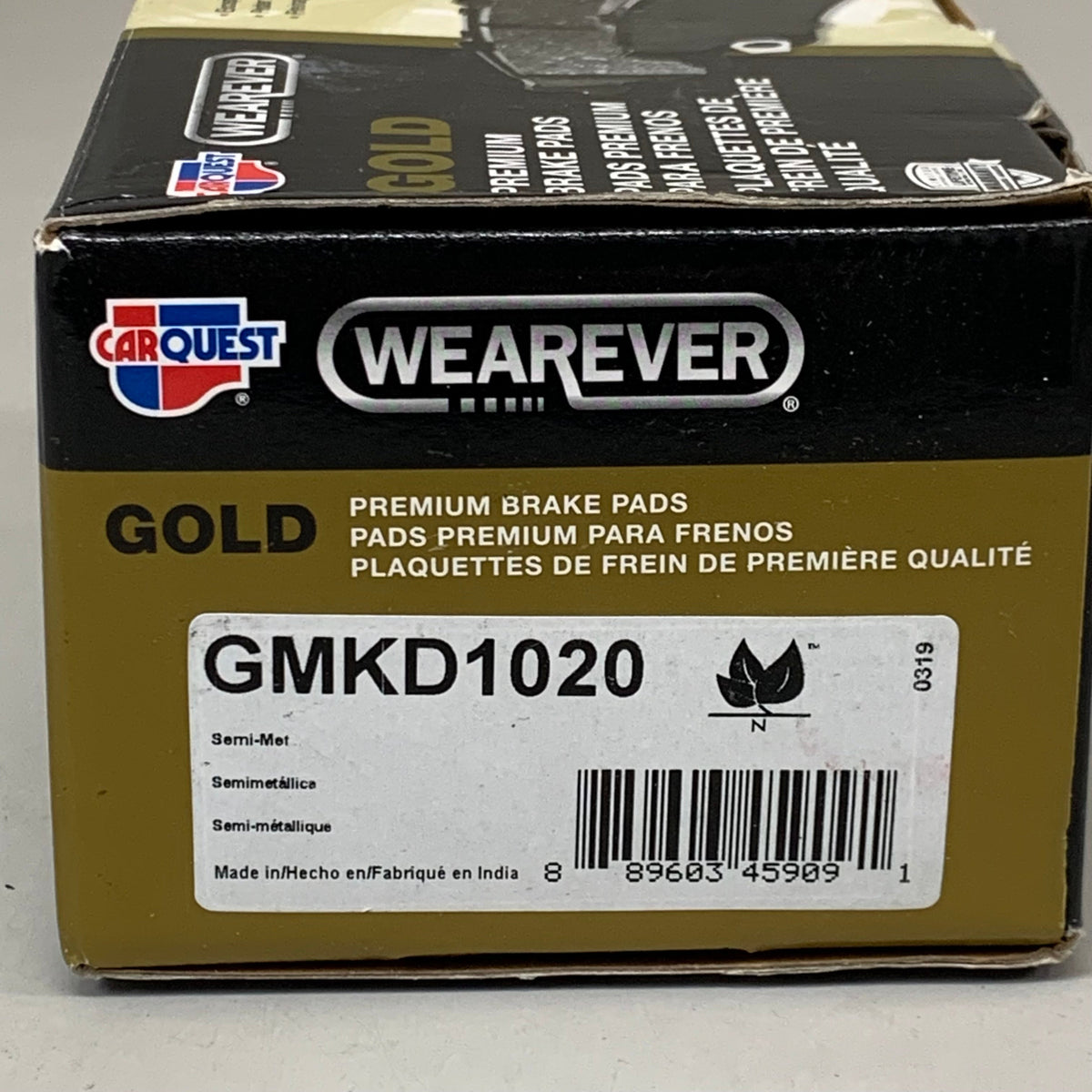 WEAREVER IMPORTS Premium Brake Pads Semi Metallic Long Life  Black GMKD1020