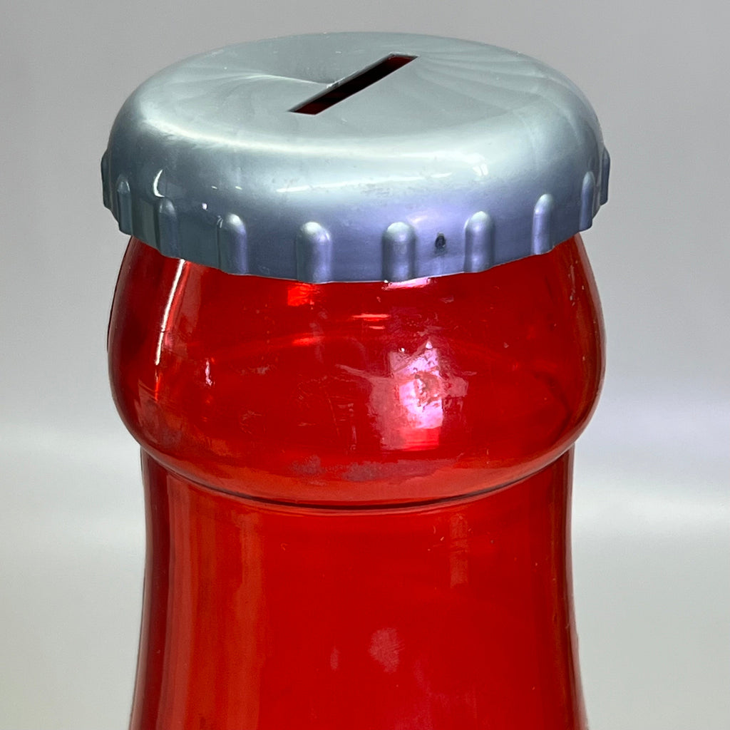 ZA@ COCA-COLA (2 PACK) Plastic Coke Bottle Bank 22"H Green & Red (AS-IS)