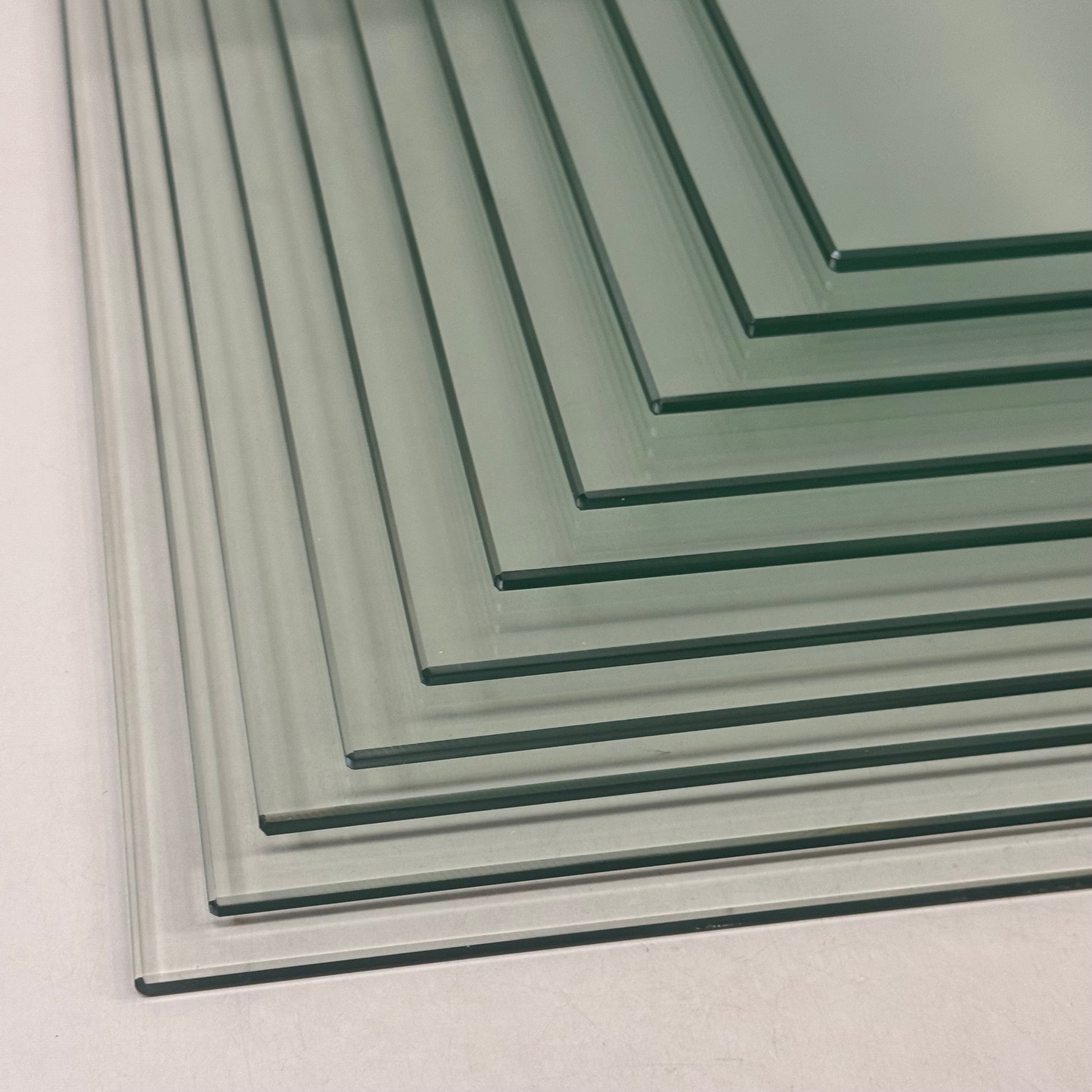 (10 Pack, 1 Box) Tempered Glass For Cubbies 14"x14" Clear CB414