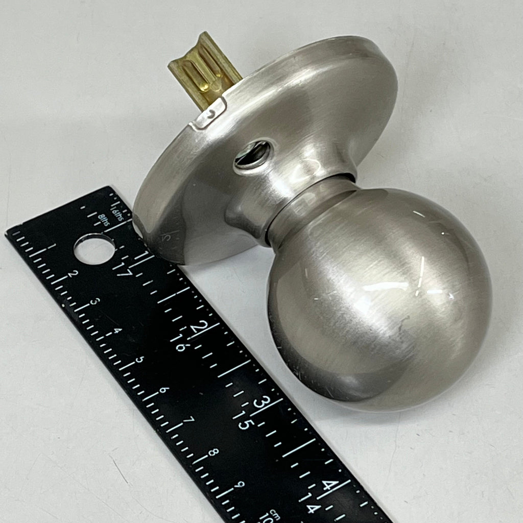 KWIKSET Polo Knob Single Cylinder Interior Pack Round Rose Satin Nickel 966P-15.UNIV