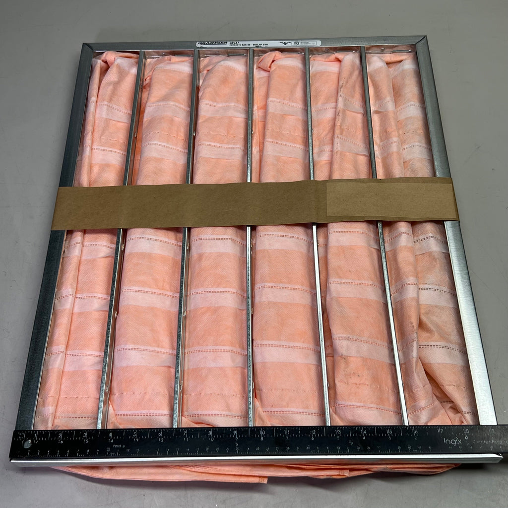 GRAINGER (4 Pcs) Rigid Cell Air Filters Sz 20 x 24 x 15, Light Pink 2JVJ7