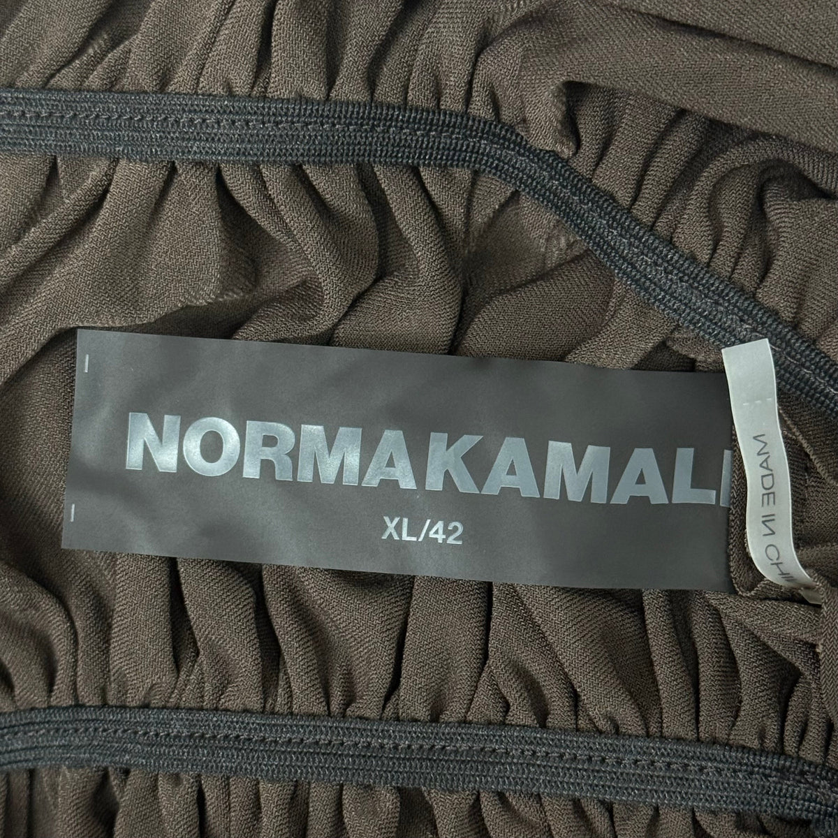 NORMA KAMALI Goddess Dress Unlined Women's Sz XL/42 Chocolate KK3233PL292028