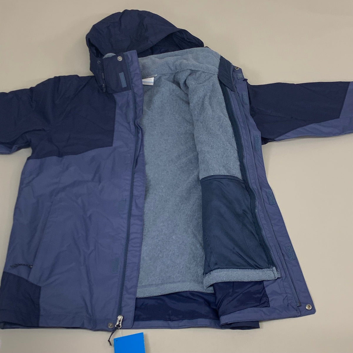 COLUMBIA Bugaboo II Fleece Interchange Jacket Men's Sz S Navy Blue 1800661477