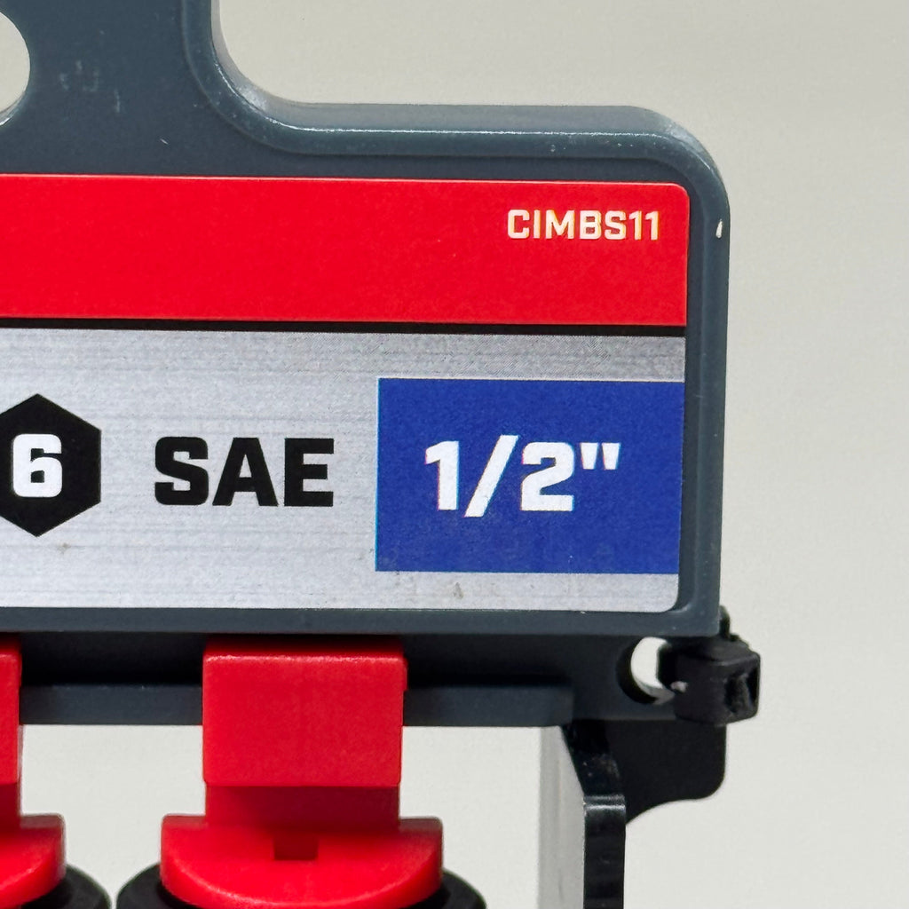 CRESCENT (7 pc) Assorted Sizes X 1/2 in. Metric 6 Point Hex Bit Socket Set CIMBS11
