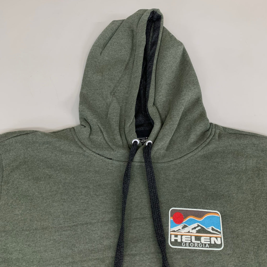 LONEROCK Helen Georgia Tie Hoodie Sz Medium Green