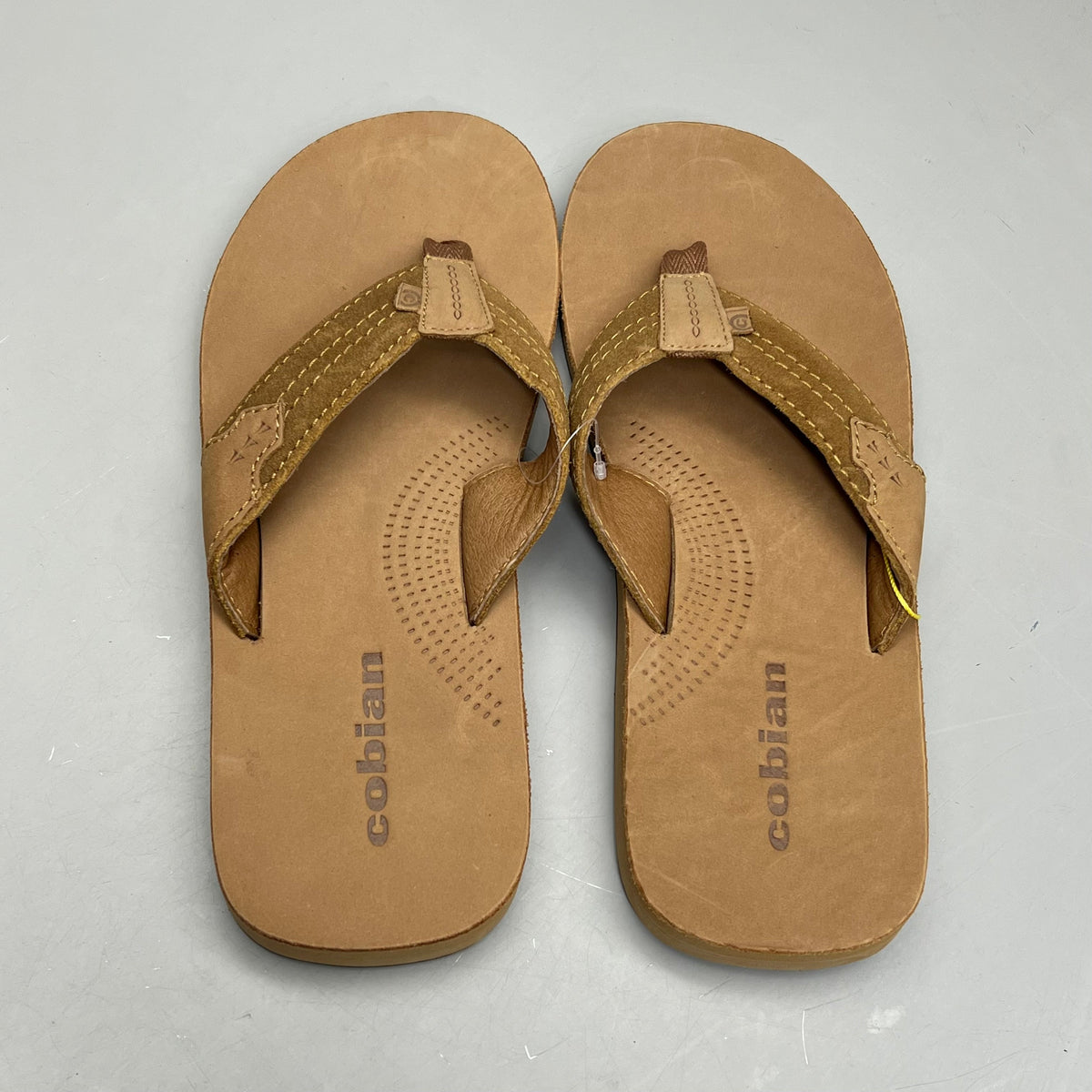 COBIAN Lazo Premium Leather Sandals Men's Sz 8 EU 40 Tan LZO-24-230-8