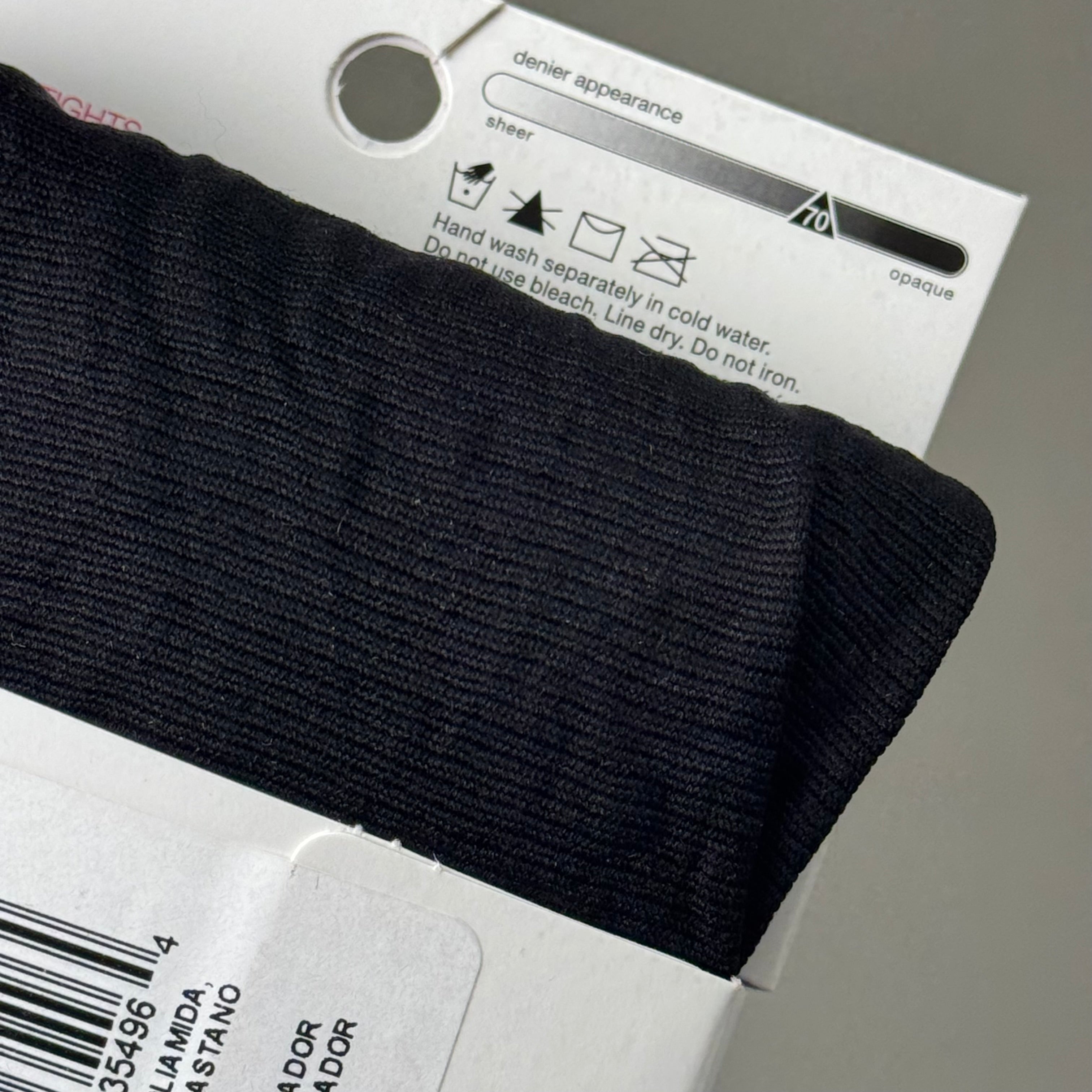 HANES (3 PACK) Style Silky Opaque Tights Non-Control Top Women's S/M Black 638850