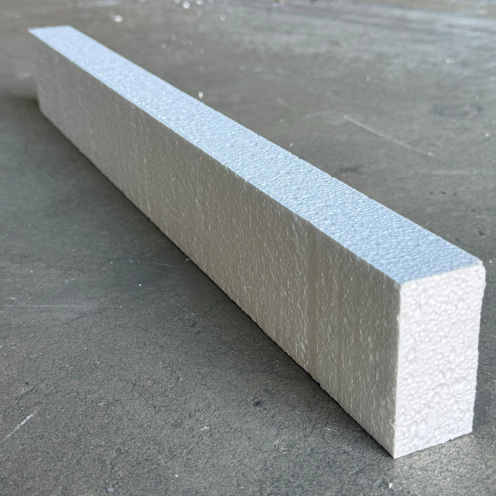 ZA@ NUCOR 168PK Rectangular Styrofoam 23”Lx3”Wx1-1/2”T White