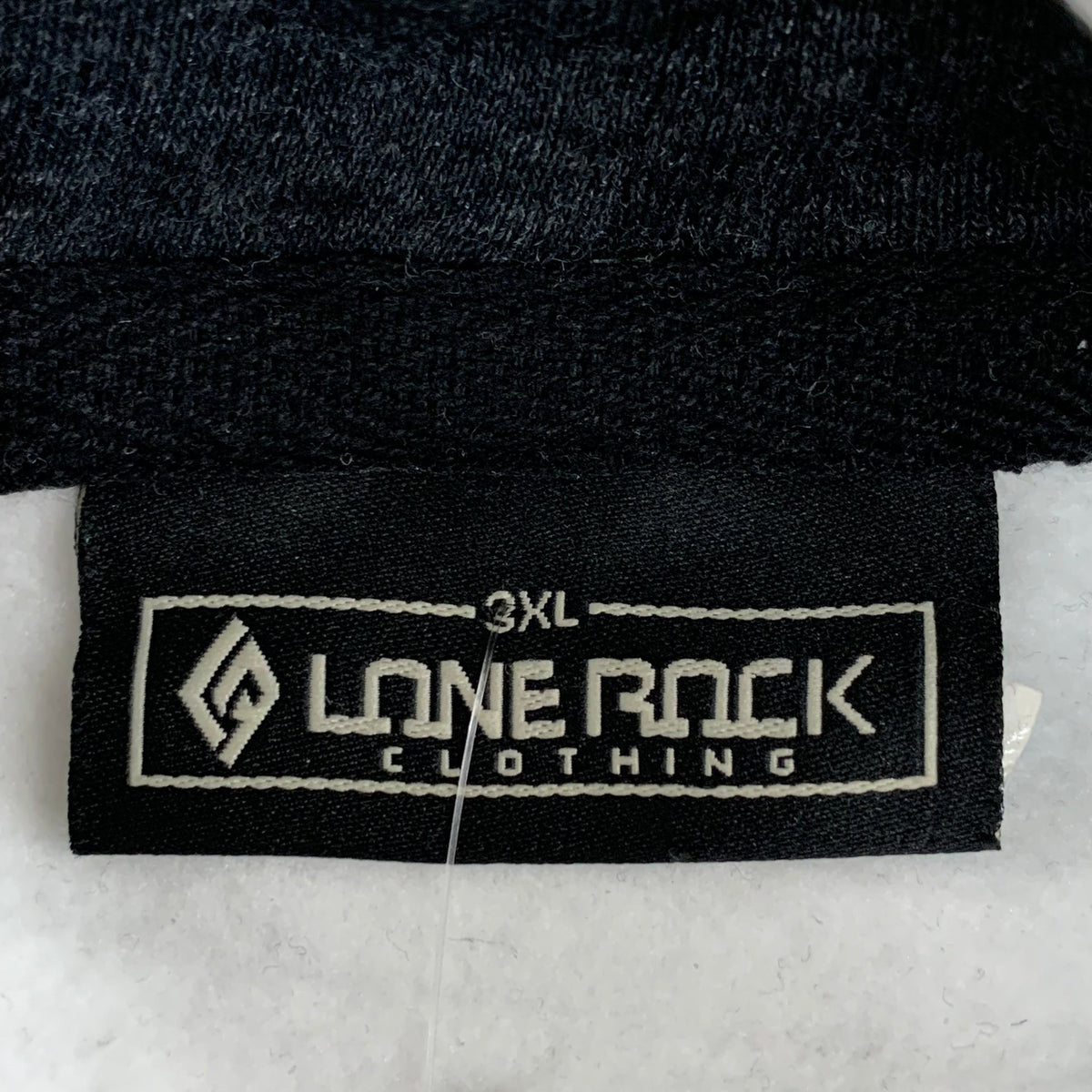 LONEROCK Helen Georgia Tie Hoodie Sz 3XL White/Grey