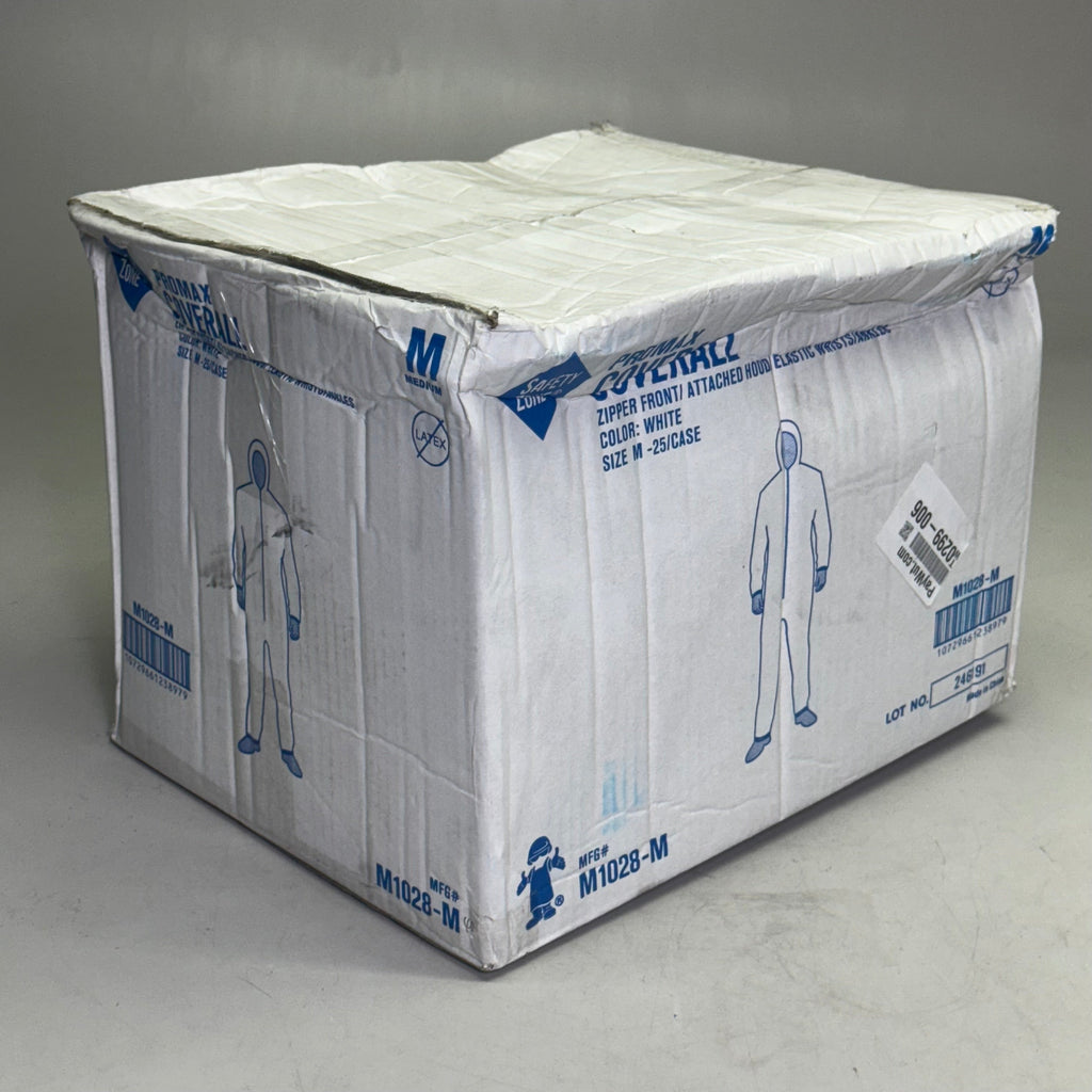 PROMAX (25 PACK) Microporous Coveralls Sz M M1028-M (Distressed Box)