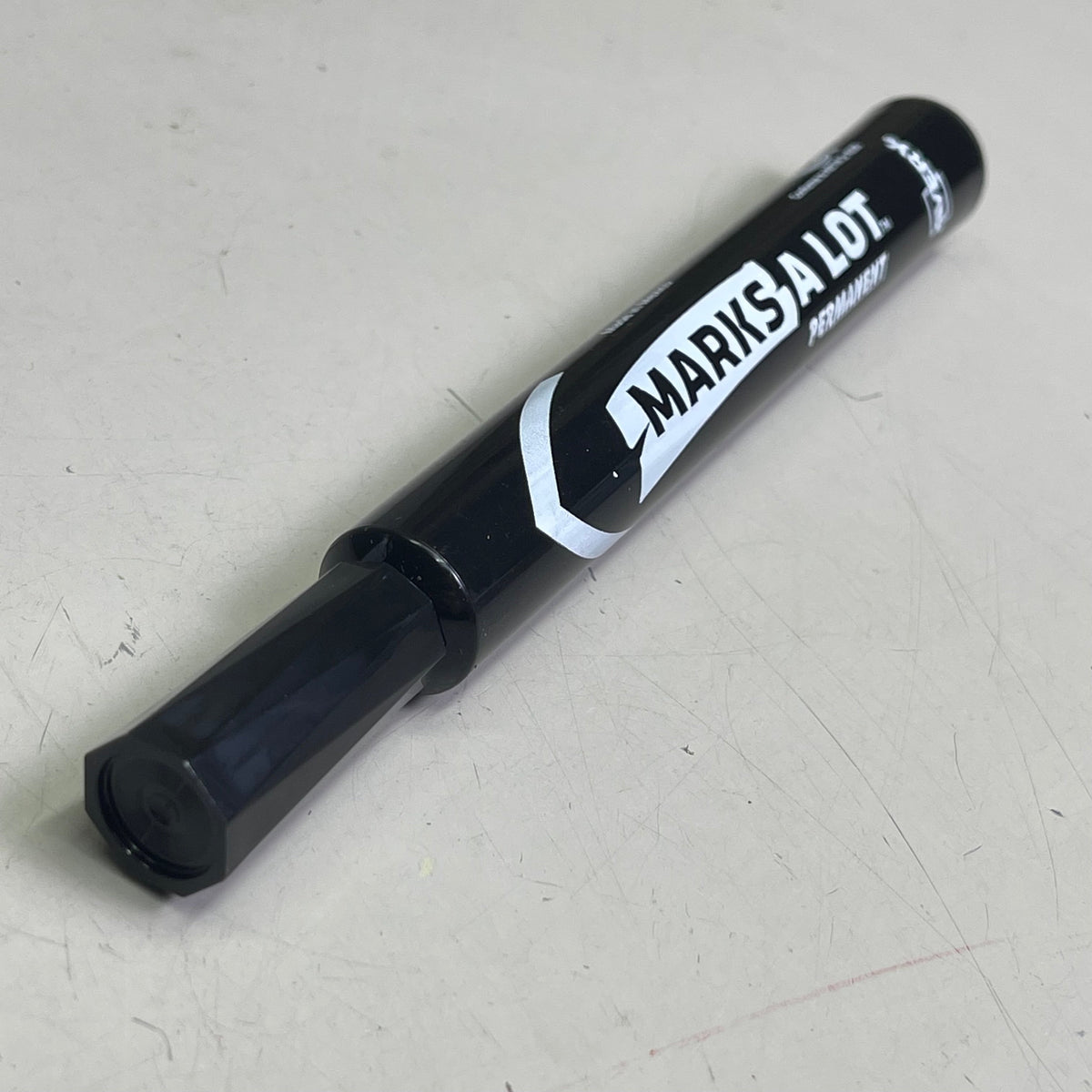 AVERY (2-PACK) Marks A Lot Permanent Markers Chisel Dozen Black 08888