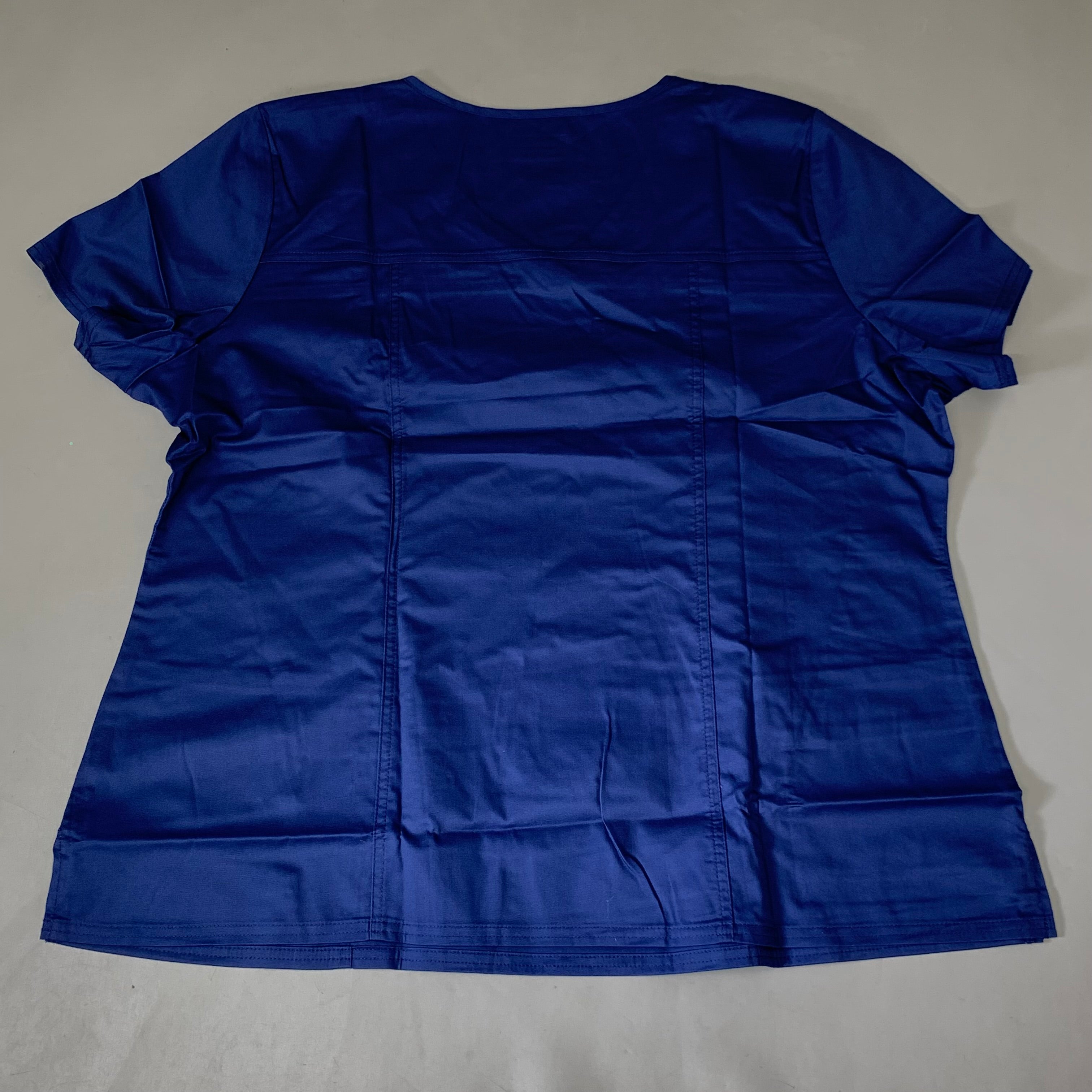 CHEROKEE Modern Classic Scrubs Top Core Stretch Women's SZ 2 XL Navy 4727