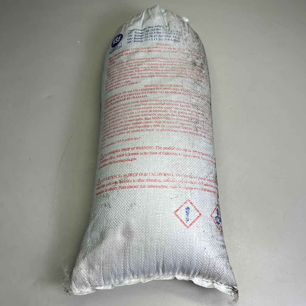 ZA@ RED FLINT Filter and Industrial Sand Sz 1/2 Cubic Foot ft3