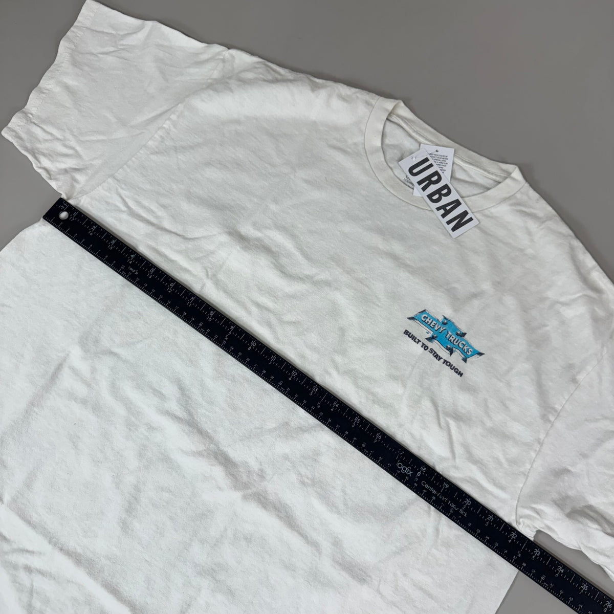 URBAN Men's Chevy Truck Graphic T-Shirt Sz L White 91022855