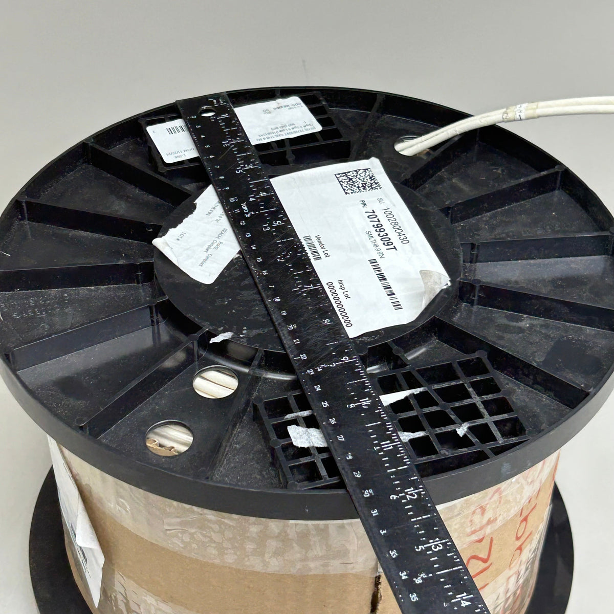 CARLISLE 2 Single COND Braided Tin Coated Copper Wire   8AWG, 800'  White SMLTH8-9
