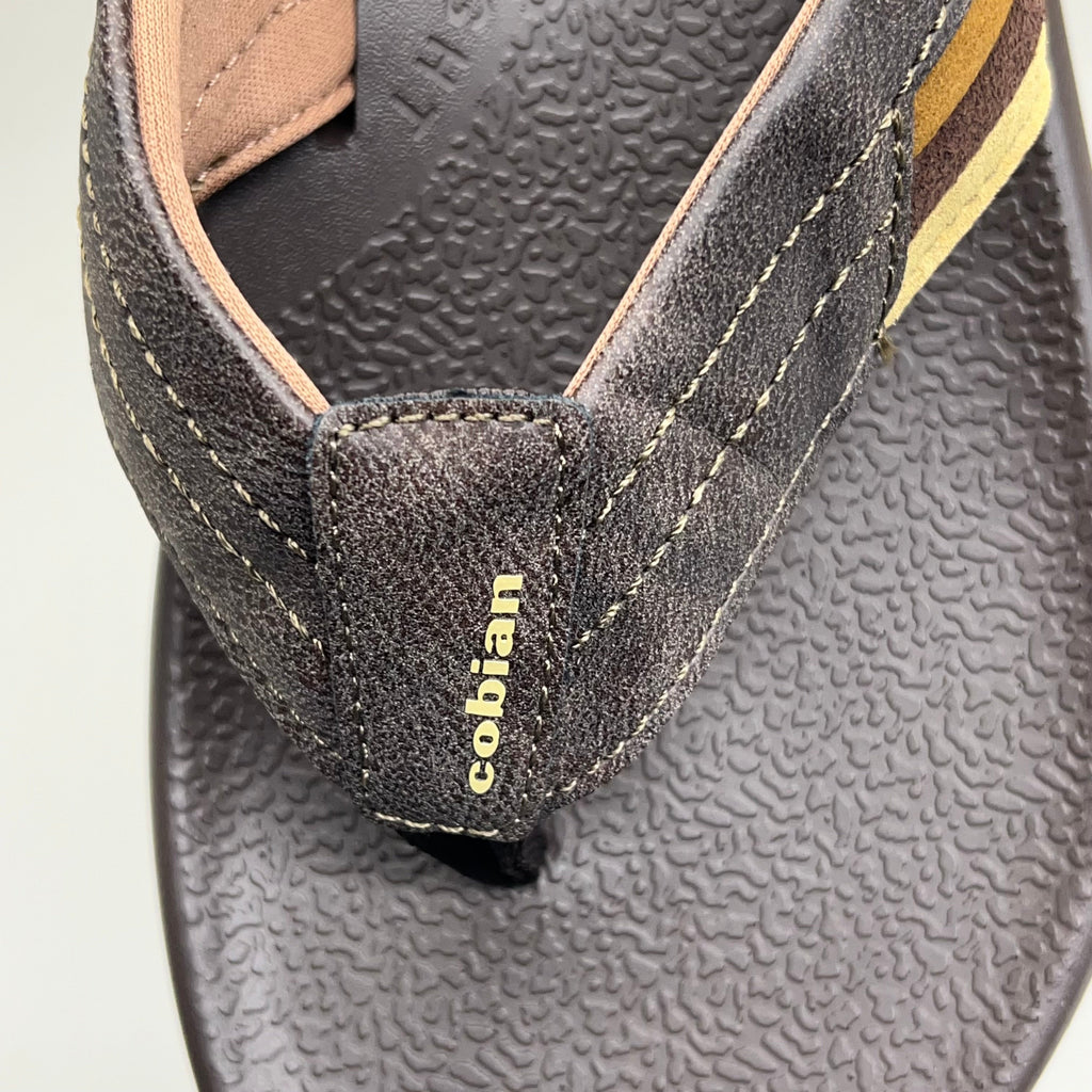 COBIAN Kandui Synthetic Leather Strap Men's Sz 12, EU 45 Chocolate KAN25-2011-12