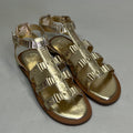 VINCE CAMUTO Leather Studded Gladiator Sandals Women's Sz 10M Egyptian Gold
