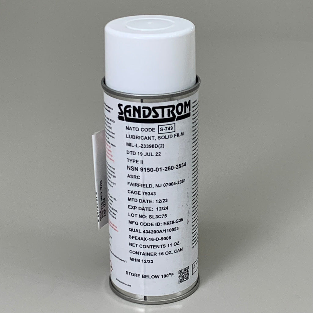 SANDSTROM (12 PACK)Lubricant Solid Film Bonding Industrial Equipment BB12/24 16oz