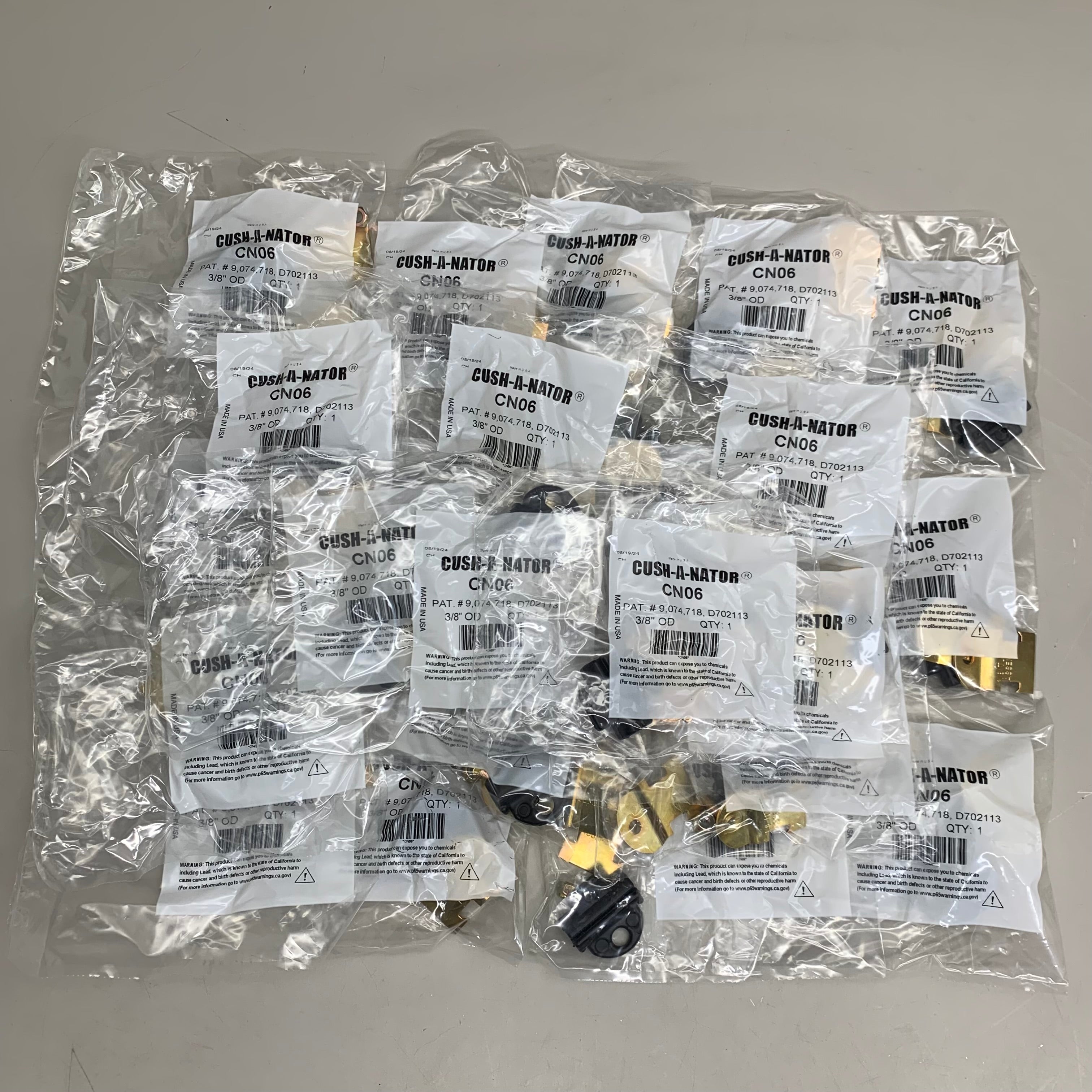 ZSI (25 Pack) Cush-A-Nator Insulation Strut Mount Clamp 3/8" OD Galv CN06