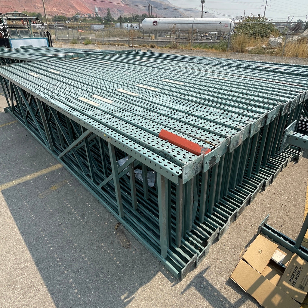 INTERACK Pallet Rack Upright Teardrop Style (Round & Angular) (16ft) 192”H x 42”D (Pre-Owned)
