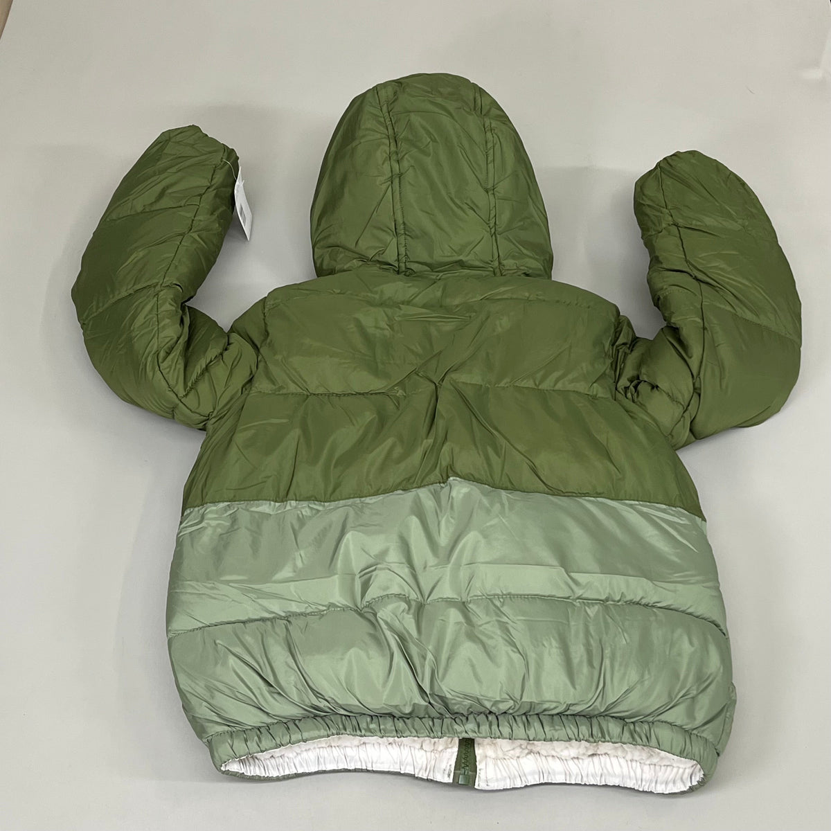 DKNY Boys' Winter Jacket Insulated Quilted Puffer Parka 14/16 Olive