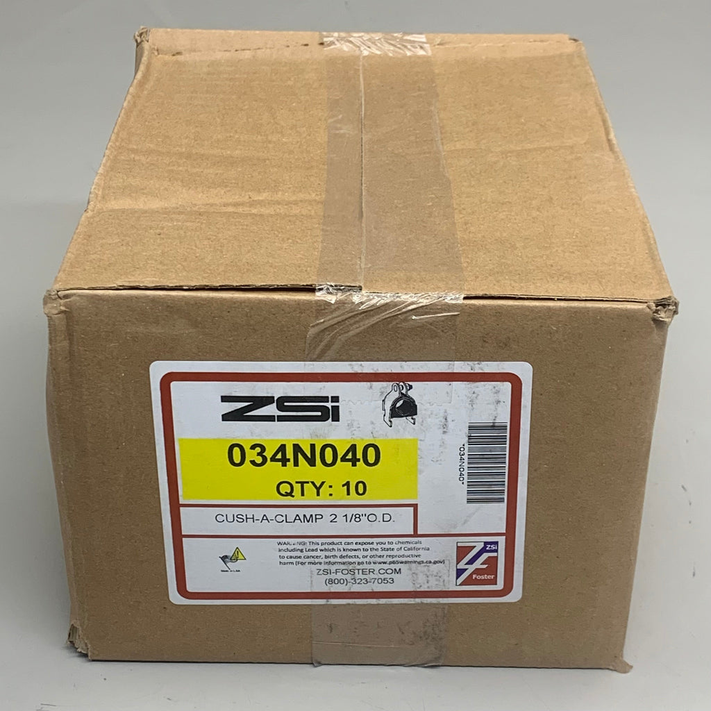 ZSI (10 Pack) Cush-A-Clamp Insulation Strut Mount Clamp 2-1/8" OD Galv 034N040