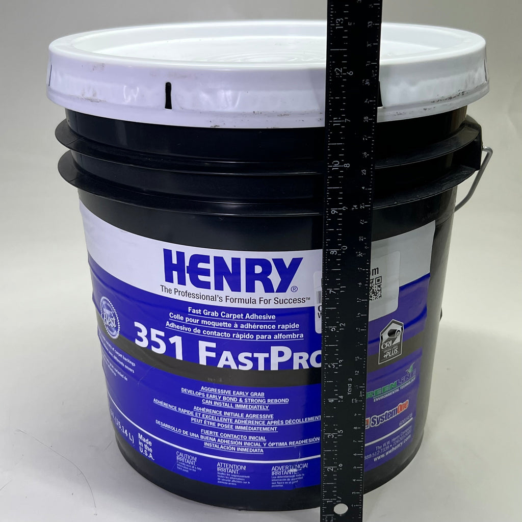 HENRY FastPro Fast Grab Pro-Grade Carpet Adhesive 4 gal. Black Container 351