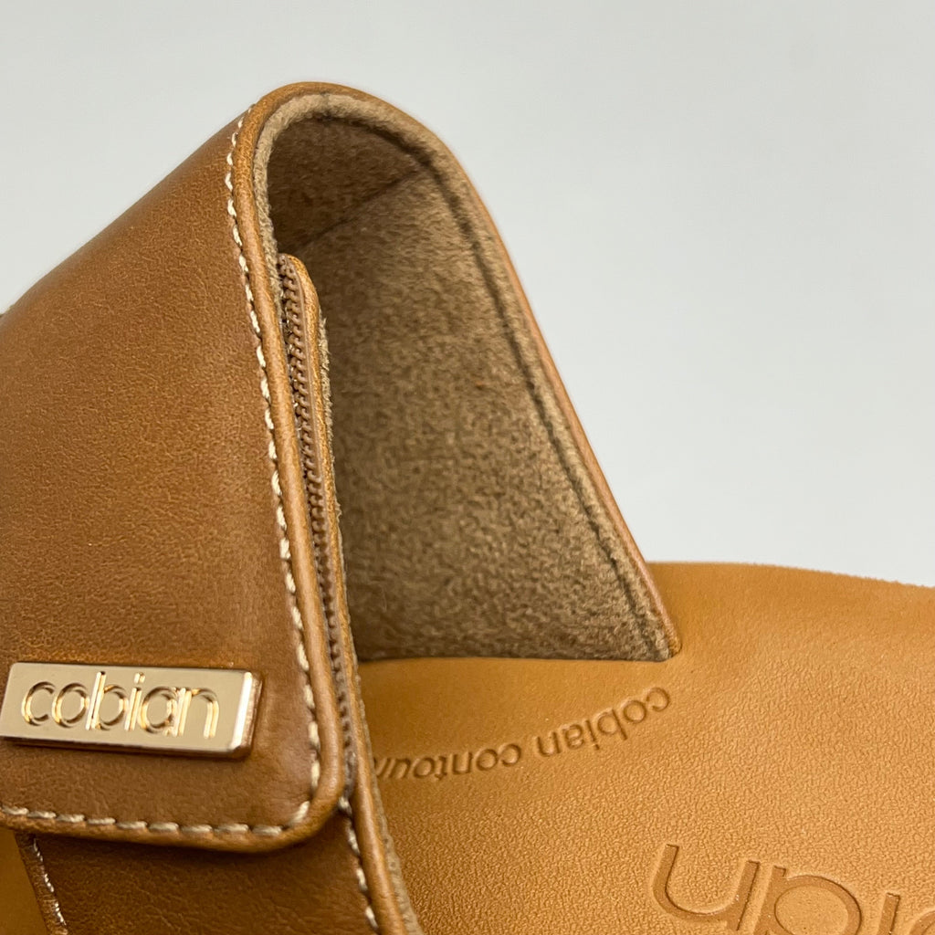 COBIAN Dana Rise Elevated Flatform Style Slide Women's Sz 6 Tan DNA24-230-06