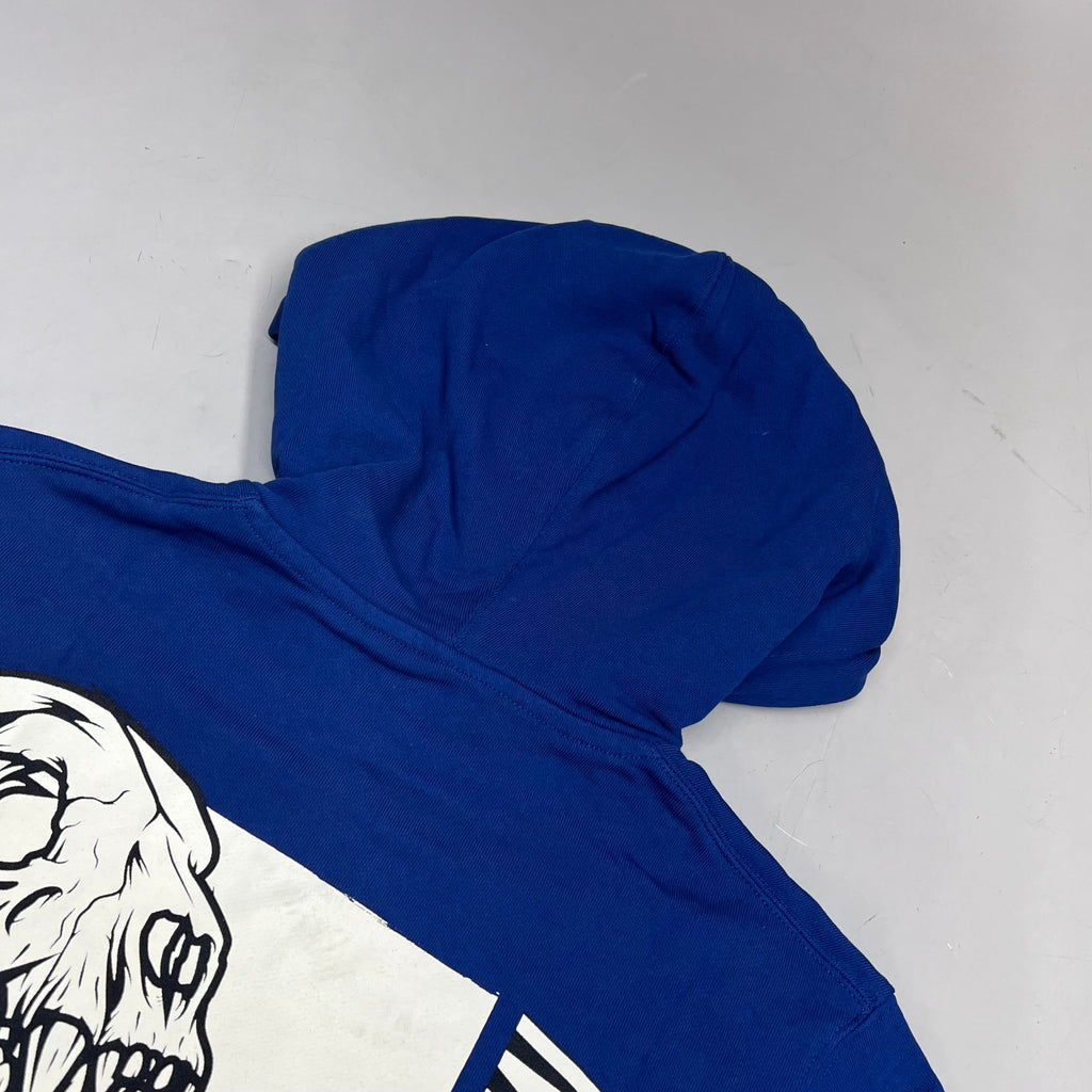 MONSTERCAT Records Full Zip Hooded Jacket W/ Printed Back Men's Sz S Blue