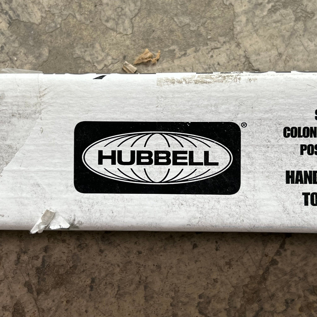 HUBELL Aluminum Service Pole 10 ft. 2" L x 2.13" W, Ivory HBLPPOAI