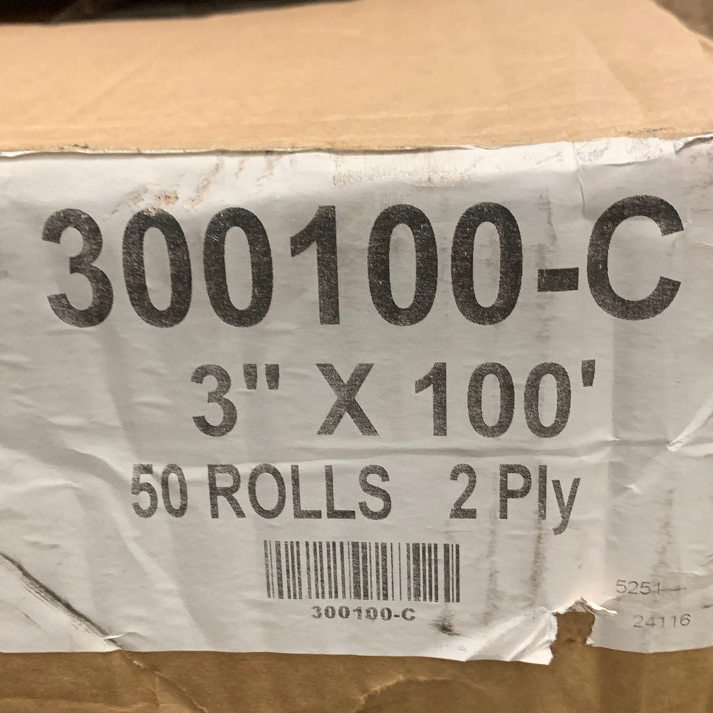(50 PACK) Receipt Paper 2 Ply W/ Core  3" x 100' White