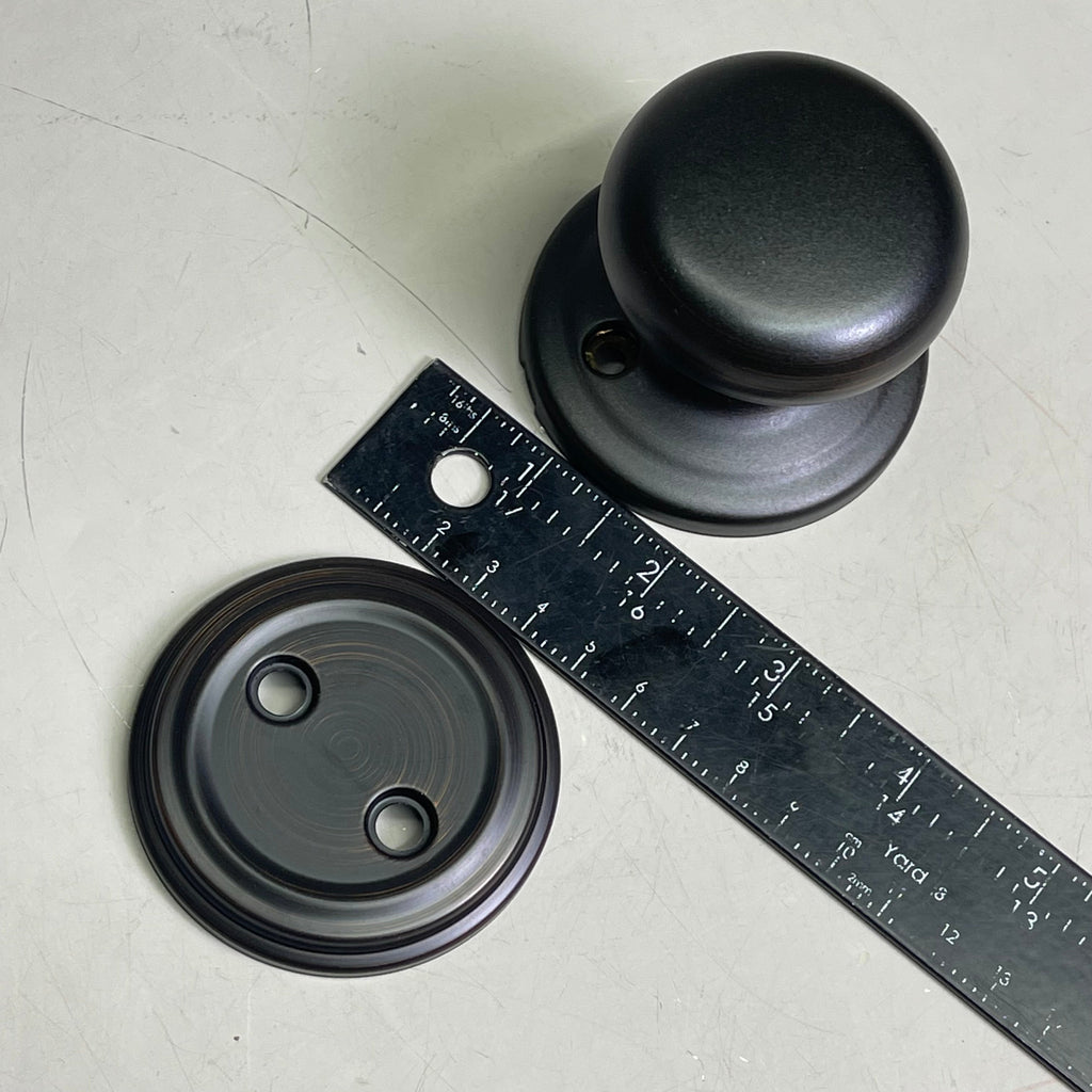 KWIKSET Hancock Interior Passage Door Knob Set Venetian Bronze 99689-007