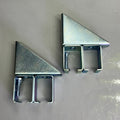 R&S (2 PACK) Steel Garage Door X2 Wall Box Rail Bracket 7-1/8" x 5-13/16 BC8-301S