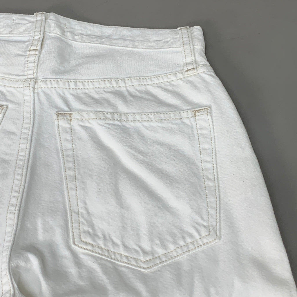 ETICA Tyler High Waist Straight Leg Ankle jeans Vintage White Size 27 EW180114A